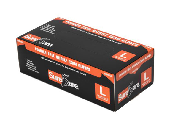 NITRILE - Orange, 6 MIL Textured