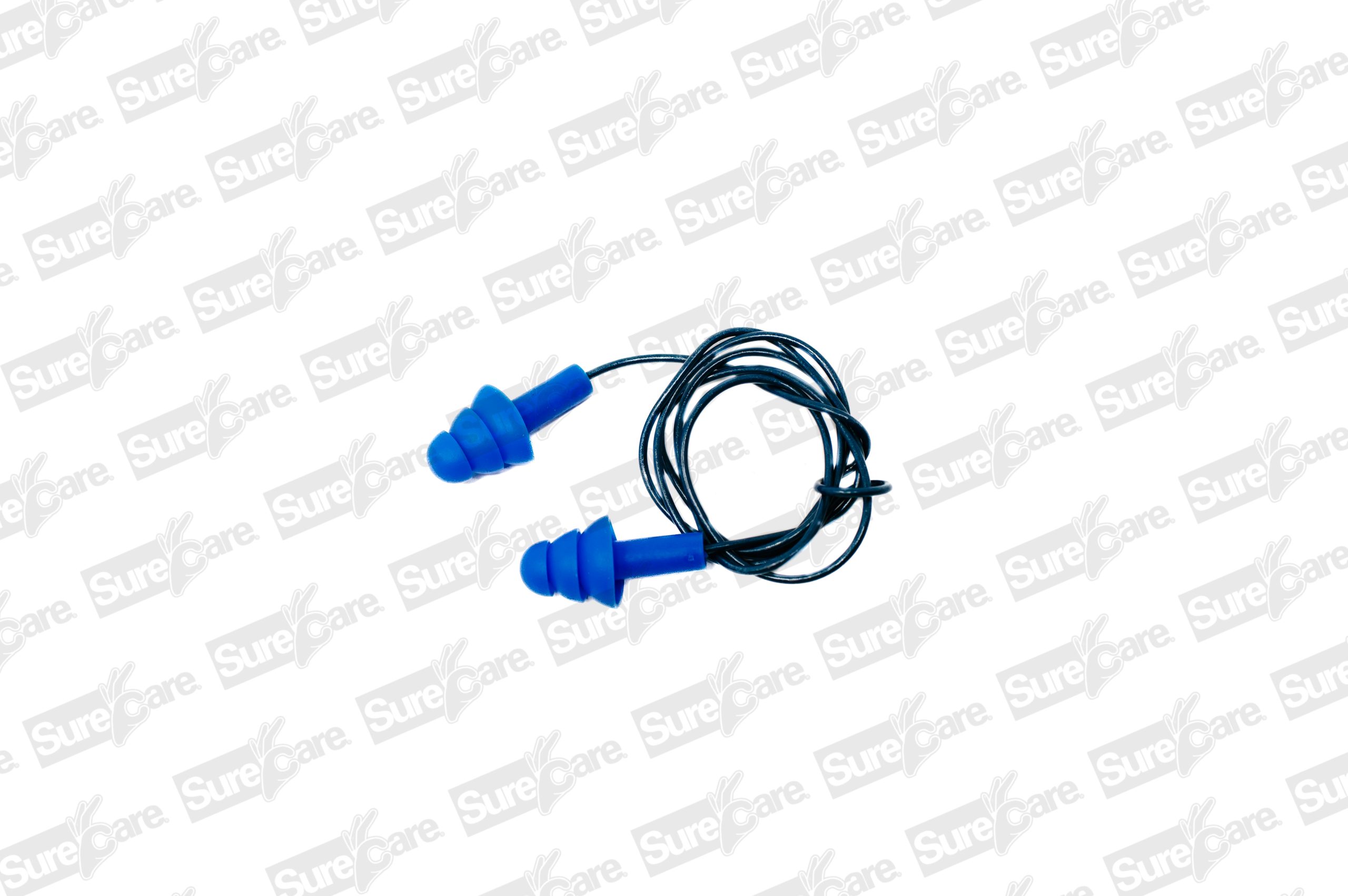 Corded Silicone Ear Plugs, Metal Detectable