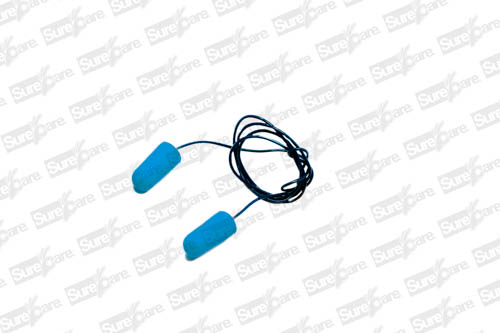 Corded Foam Ear Plugs, Metal Detectable